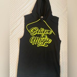 Black Zumba sleeveless Hoodie Small